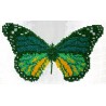 Borduurpakket vlinder groen 12x18cm