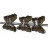 Glaskraal vlinder 12mm transp rookzwart 10st