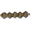 Facetkraal 4mm konisch tr.heel licht bruin 50st.