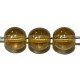 Glaskraal 6mm rond tr. lichtbruin 50st.