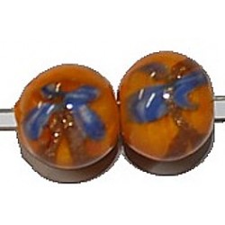 Glaskraal rond 12mm oranje 5st