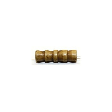 Benenen 25x7mm geribbeld beige 10st.