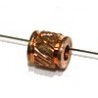 Metalen kraal 5mm roodgoudkl.g 10st.