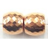 Metallook kraal 14x16mm roodgoudkl. 2stuks