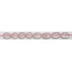 Rozekwarts ovaal 10mm streng 35cm