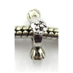 Pandorastyle kr.gerhodineerd tri-bead bloem