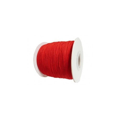 Satijnkoord 0,5mm rood 5 meter