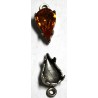 Hangkastje met steen 13x8mm topaas p.st