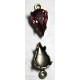 hangkastje met steen 13x8mm licht amethyst p.st