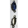 Tussenkastje met steen 15x8mm saffier p.st