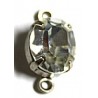 Tussenkastje met steen 12x10mm kristal p.st