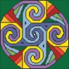 Borduurpakket Spirals (2) 22x22cm.