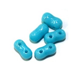 Vintage spacer 4x9mm blauw 10stuks