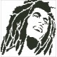 Borduurpakket Bob Marley 23x23cm