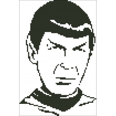 Borduurpakket Dr. Spock 16x24cm