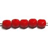 Facetkraal 4mm opaque rood 50st.