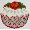 Borduurpakket Kerstbal 9x10cm