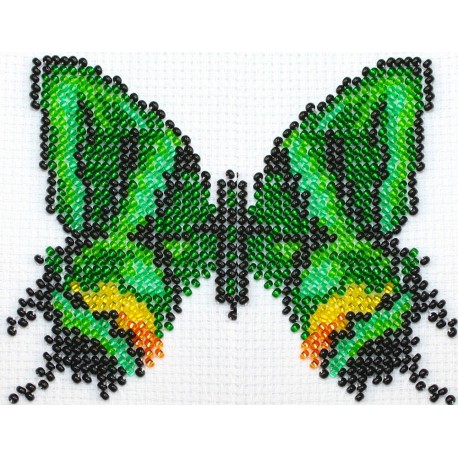 Vlinder multicolor 9x11 cm.