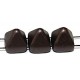 TILA STUD kralen 6x6mm chocobruin 25st.