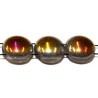 2-gat Tila rond/plat 8,25mm transp. apricot AB 25st