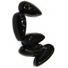 2-gat druppel 4x11mm opaque black 25st.