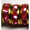 Rondel goudkl. 8mm rose 10st.