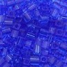 Miyuki square 4mm transp blauw 100st.