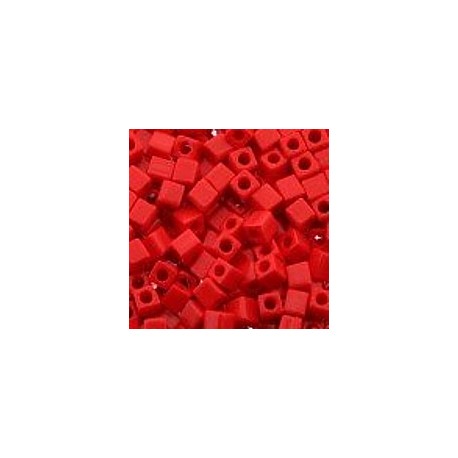 Miyuki square 4mm opaque oranje 100st.
