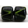 glaskraal ton 10x10 zwart/groen 10 stuks