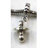 Metalen kraal gat 5mm hang met speen
