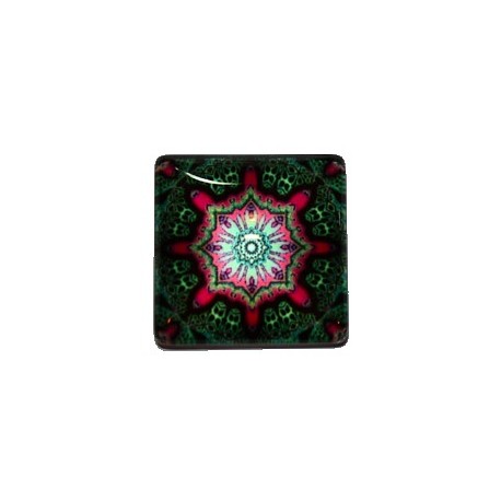 Camee 25mm vierkant tegeltjes motief