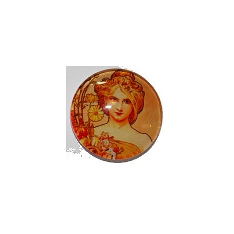 Camee 20mm art nouveau dames portret