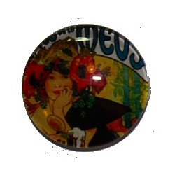 Camee 20mm art nouveau dames portret