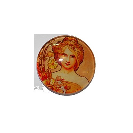 Camee 25mm art nouveau dames portret