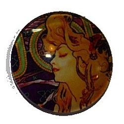 Camee 25mm art nouveau dames portret