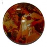 Cabochon 25mm art nouveau dames portret