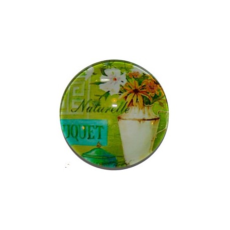 Camee 25mm bloemen