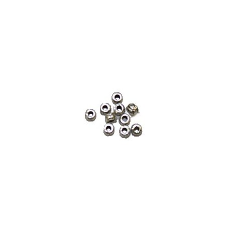 Mini metalen kralen mini tonvorm 10st.