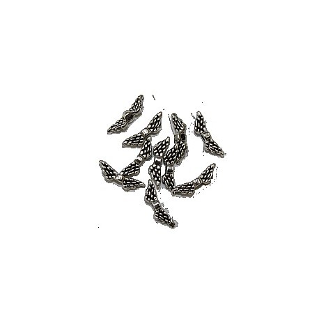 Engelenvleugels 12x3,2mm oudzilverkl. 10st.