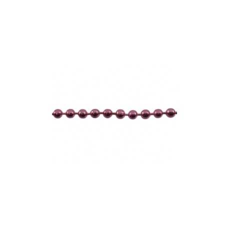 Bolletjesketting 2mm rose 20cm