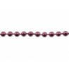 Bolletjesketting 2mm rose 20cm