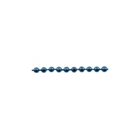 Bolletjesketting 2mm aqua 20cm