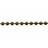 Bolletjesketting 2mm goudkl. 20 cm