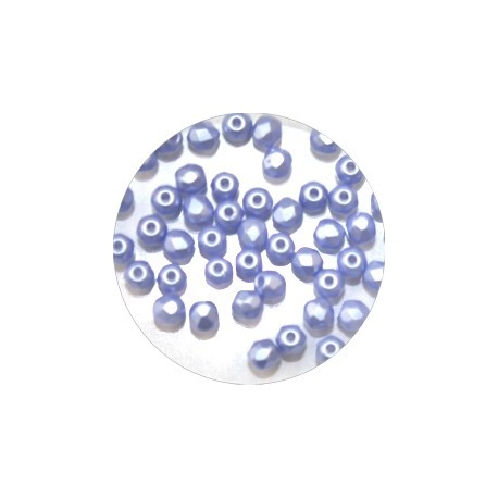 Facetkraal 3mm helderblauw 50st.