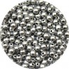 Kunststofparel 3mm mat zilverkl 200st.