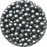 Kunststofparel 4mm mat donkergrijs 200st.