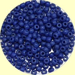 Rocailles 7/0 opaque middenblauw 25 gram