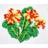 Borduurpakket primula oranje geel 8x10cm