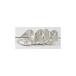 Bali zilver platte schijf 10mm diamond polish15st.