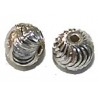 Bali zilver kraal bewerkt 9mm p.st